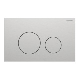 Cutout image of Geberit Sigma40 Round Stainless Steel Dual Flush Plate